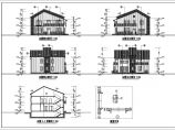 二层带阁楼砖混结构别墅建筑结构图纸图片1