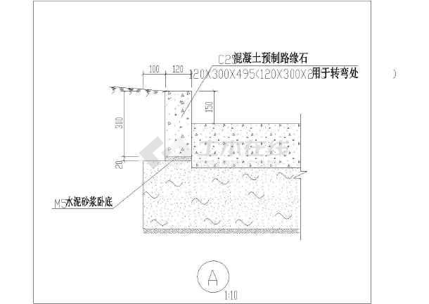 某小区道路混凝土路面结构设计施工详图