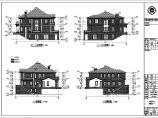 安徽某地产2层混凝土剪力墙结构双拼别墅建筑施工图纸图片1