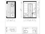 【杭州】现代两室一厅室内装修施工图（附效果图）图片1