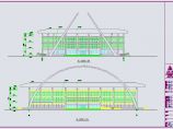 某地三层框架结构网球馆建筑施工图图片1