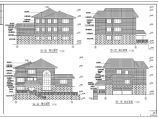 东阳市三层框架结构别墅建筑施工图纸图片1