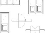 2016最新门窗图库传统民居创新门框、扇节点大样cad图块图片1