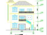欧式小型三层实用自建别墅建筑设计图图片1