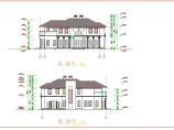 两层西式风格独栋别墅建筑施工图（含地下室）图片1