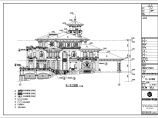 某地三层异形柱框架结构别墅建筑施工图图片1