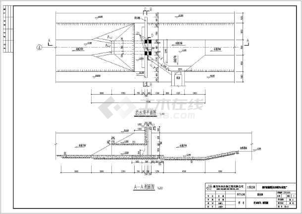 小型蓝水坝施工图