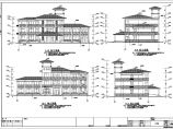 【江苏】某地小区三层会所建筑设计施工图图片1