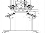 某估古建筑重檐歇山十字脊亭子建筑设计施工图图片1