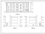 某乡村三层框架结构办公楼建筑设计施工图图片1
