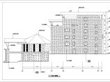 某地六层框架结构酒店建筑设计方案图（含外墙干挂石材做法）图片1