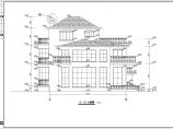 某地下一层地上三层别墅建筑设计图（长16.5米 宽13.4米）图片1