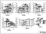 某别墅三层建筑设计施工CAD布置图图片1