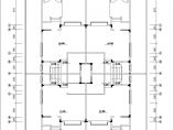 【广州】三层联体漂亮别墅建筑设计图纸图片1