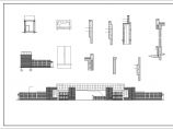 弧形学校大门施工图，含设计说明图片1