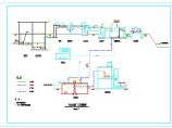 污水处理厂平面图、高程图cad图纸下载图片1