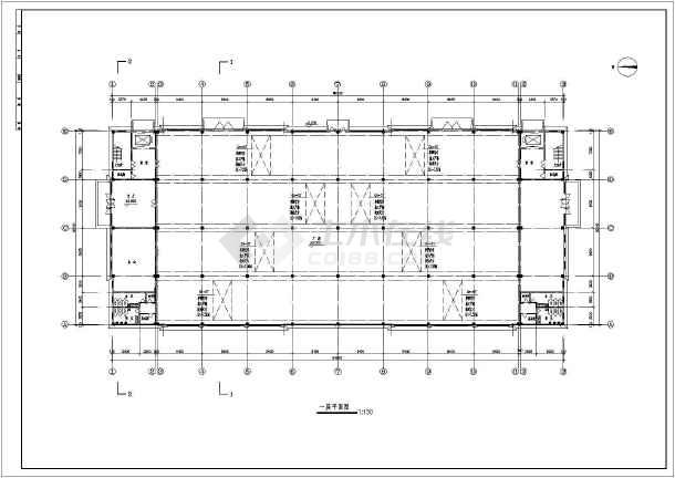某地多层框架结构厂房建筑设计方案图