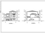 某地3层框架结构4套别墅建筑方案图图片1