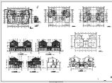 某小区三层框架结构联排别墅建筑设计方案图图片1