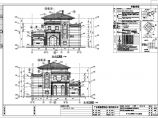 宜兴某3层框架双拼别墅建筑设计施工图图片1