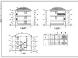 三层坡屋顶舒适农村自建房屋建筑设计图图片1