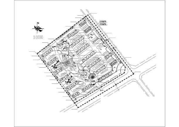 某城市住宅小区总平面规划设计方案图图片3