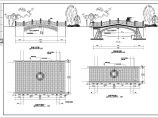 某地区小区景观桥的建筑结构施工图图片1