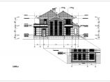 南方某小区二层别墅楼建筑设计方案图纸图片1