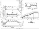 非常实用的钢结构过街天桥建筑CAD施工详图图片1