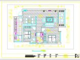 现代二室二厅家装装修设计CAD施工图图片1