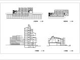 合肥7层框架结构图书馆建筑方案设计图纸图片1