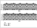 某地三层框架结构联排别墅建筑设计方案图纸图片1