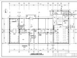 五层大型浴室浴场给排水设计施工CAD平面布置图图片1