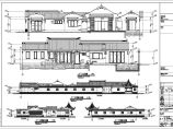 【苏州】一层框架结构仿古别墅建筑设计施工图纸图片1