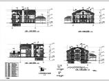 某三层框架结构意大利别墅建筑施工图图片1