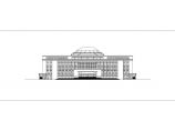 浙江六层框架结构工业大学图书馆建筑设计施工图图片1