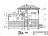 某地上三层框架结构独栋别墅建筑施工图图片1