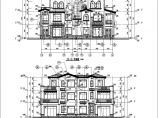 某地住宅小区三层别墅建筑方案设计图图片1