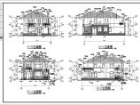 某小区三层坡屋顶别墅建筑及结构设计施工图图片1