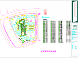大型居住小区总体景观绿化及住宅楼规划CAD平面施工图图片1