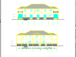 2层砌体结构别墅建筑CAD平面布置参考图图片1