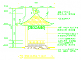 某地中国式凉亭的全套建筑施工详图图片1