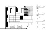 现代时尚二层有地下室别墅建筑施工图cad（含效果图）图片1