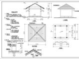 某地区四角亭混凝土建筑结构设计施工图图片1