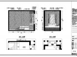 现代时尚风格两室一厅室内装修施工图（附效果图）图片1