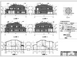 美式风格豪华中空全套二层别墅建筑设计图（含结构+水电）图片1