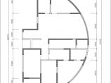 【浙江】弧形居室装饰装修设计施工图图片1