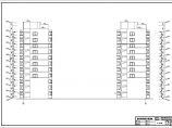 【安徽】某地11层框架结构建筑住宅平立剖方案图图片1
