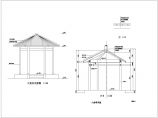 某地小型六角亭的建筑设计图纸（共4张）图片1