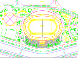 某地区小型体育场cad设计规划图图片1